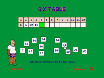 old school times tables multiplication