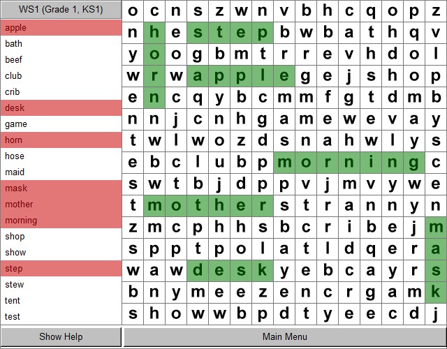 Word Search Maker II Educational Software